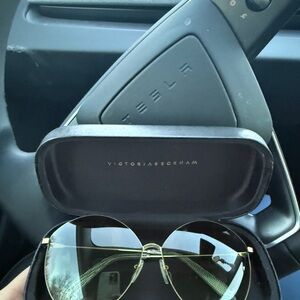 Victoria Beckham Gold Sunglasses